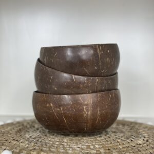 Trois bols Noix de Coco Gianyar empilés