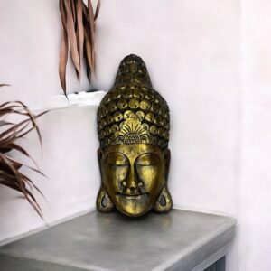 Bouddha de Seraya statue en bois sculpté à la main